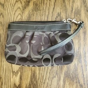 Black Coach Wristlet